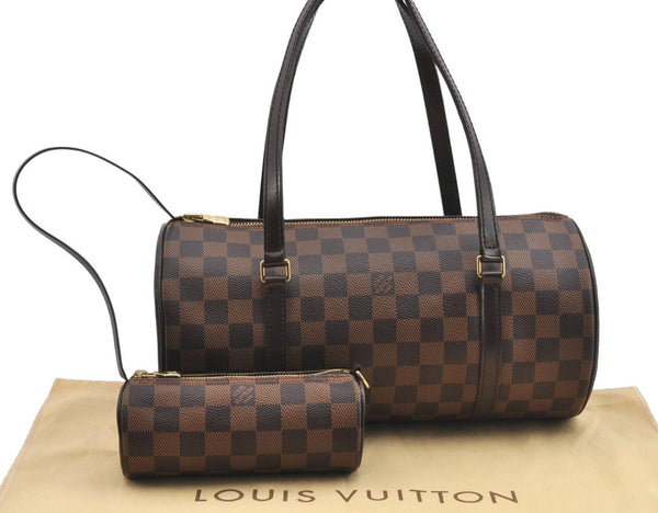 Authentic Louis Vuitton Damier Papillon 30 Hand Bag Purse N51303 LV 9586J
