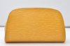 Authentic Louis Vuitton Epi Dauphine Cosmetic Pouch Yellow M48449 LV 9587I