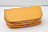 Authentic Louis Vuitton Epi Dauphine Cosmetic Pouch Yellow M48449 LV 9587I