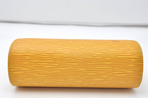 Authentic Louis Vuitton Epi Dauphine Cosmetic Pouch Yellow M48449 LV 9587I