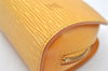 Authentic Louis Vuitton Epi Dauphine Cosmetic Pouch Yellow M48449 LV 9587I