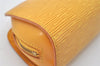 Authentic Louis Vuitton Epi Dauphine Cosmetic Pouch Yellow M48449 LV 9587I
