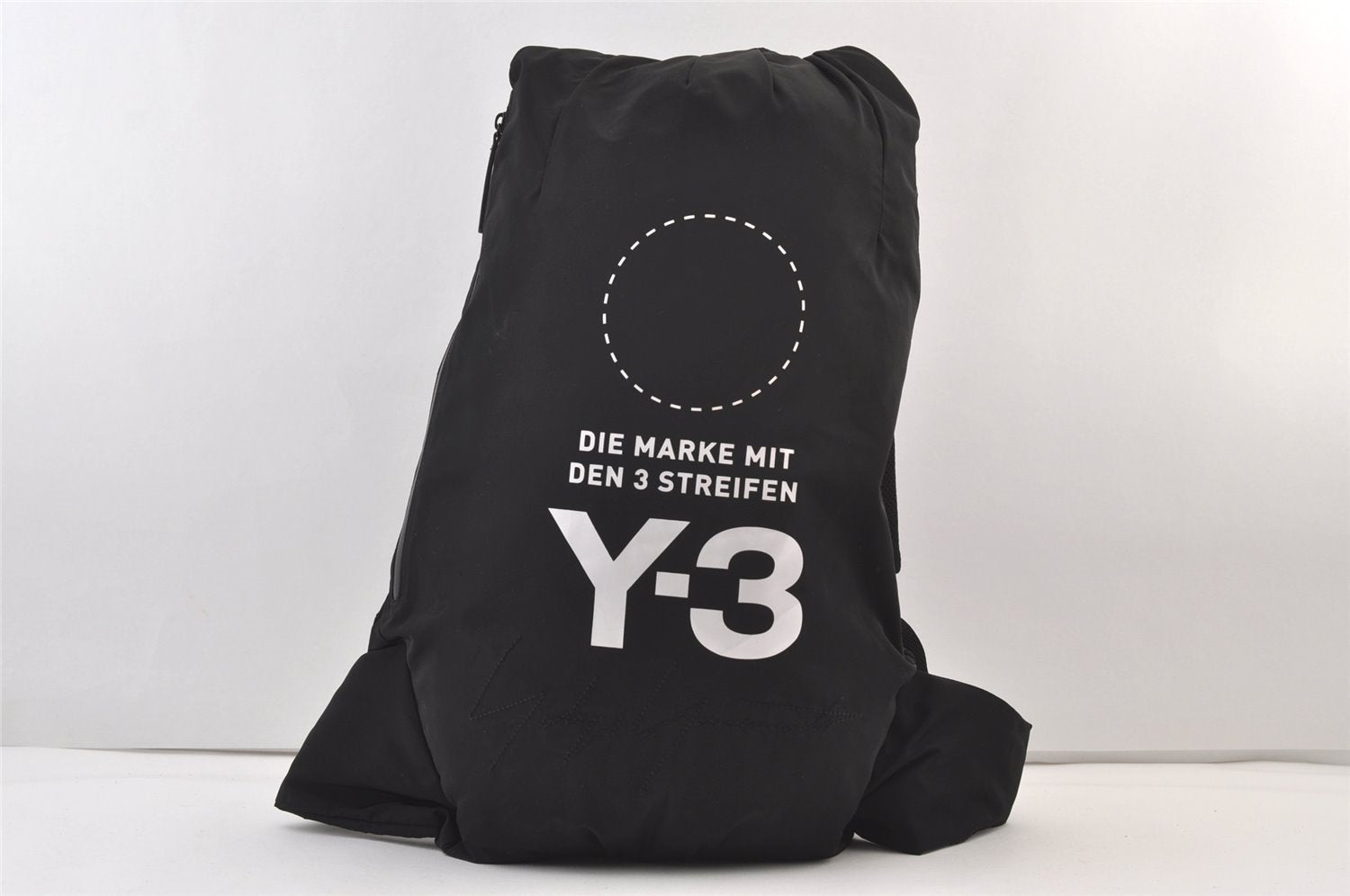 Authentic Y-3 adidas Yohji Yamamoto Backpack Polyester Black 9587J