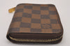 Authentic Louis Vuitton Damier Zippy Coin Purse Wallet N63070 LV 9589I