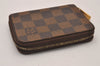 Authentic Louis Vuitton Damier Zippy Coin Purse Wallet N63070 LV 9589I