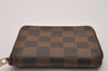 Authentic Louis Vuitton Damier Zippy Coin Purse Wallet N63070 LV 9589I