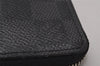 Authentic Louis Vuitton Damier Graphite Zippy Coin Purse Wallet N63076 LV 9590I