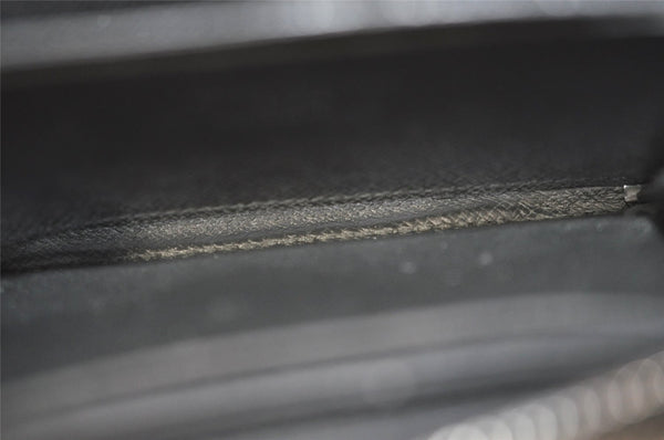 Authentic Louis Vuitton Damier Graphite Zippy Coin Purse Wallet N63076 LV 9590I