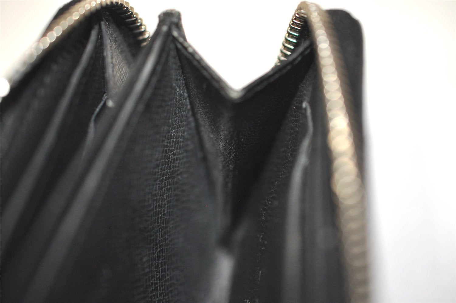 Authentic Louis Vuitton Damier Graphite Zippy Coin Purse Wallet N63076 LV 9590I