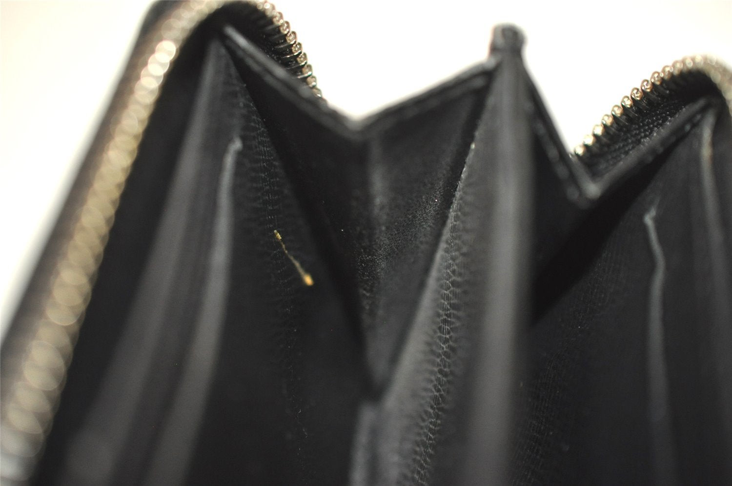 Authentic Louis Vuitton Damier Graphite Zippy Coin Purse Wallet N63076 LV 9590I