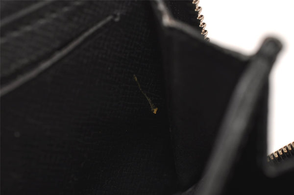 Authentic Louis Vuitton Damier Graphite Zippy Coin Purse Wallet N63076 LV 9590I