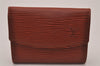 Authentic Louis Vuitton Epi Porte Monnaie Simple Coin Purse M63413 Brown 9591I