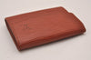 Authentic Louis Vuitton Epi Porte Monnaie Simple Coin Purse M63413 Brown 9591I