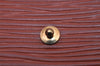 Authentic Louis Vuitton Epi Porte Monnaie Simple Coin Purse M63413 Brown 9591I