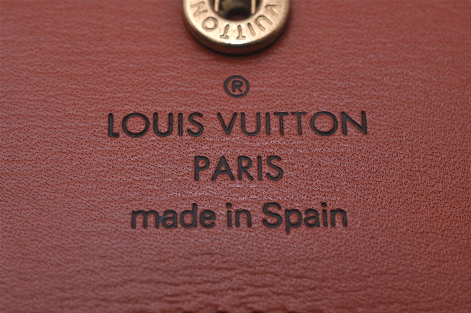 Authentic Louis Vuitton Epi Porte Monnaie Simple Coin Purse M63413 Brown 9591I