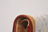 Auth Louis Vuitton Monogram Multicolor Porte Monnaie Plat Coin Purse White 9593I