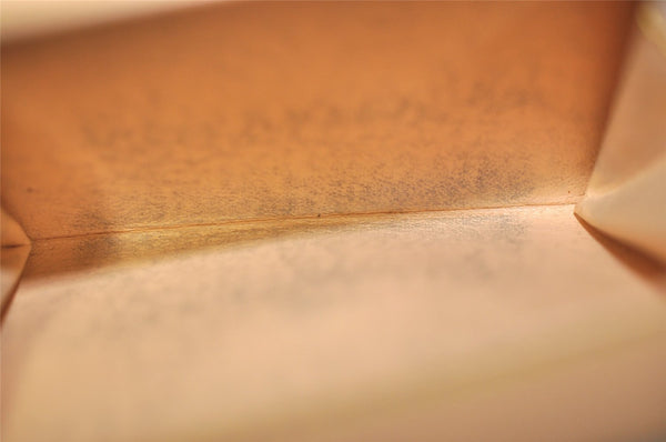 Auth Louis Vuitton Monogram Multicolor Porte Monnaie Plat Coin Purse White 9593I