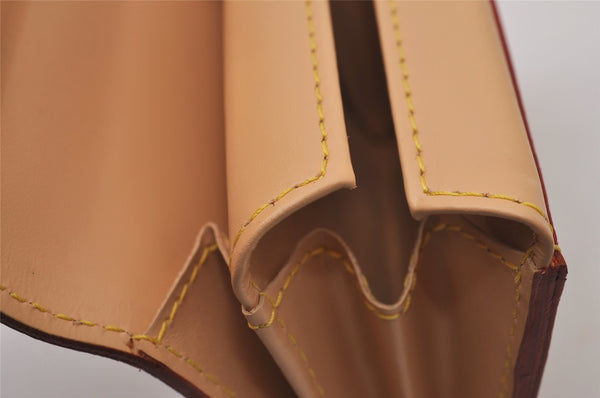 Auth Louis Vuitton Monogram Multicolor Porte Monnaie Plat Coin Purse White 9593I