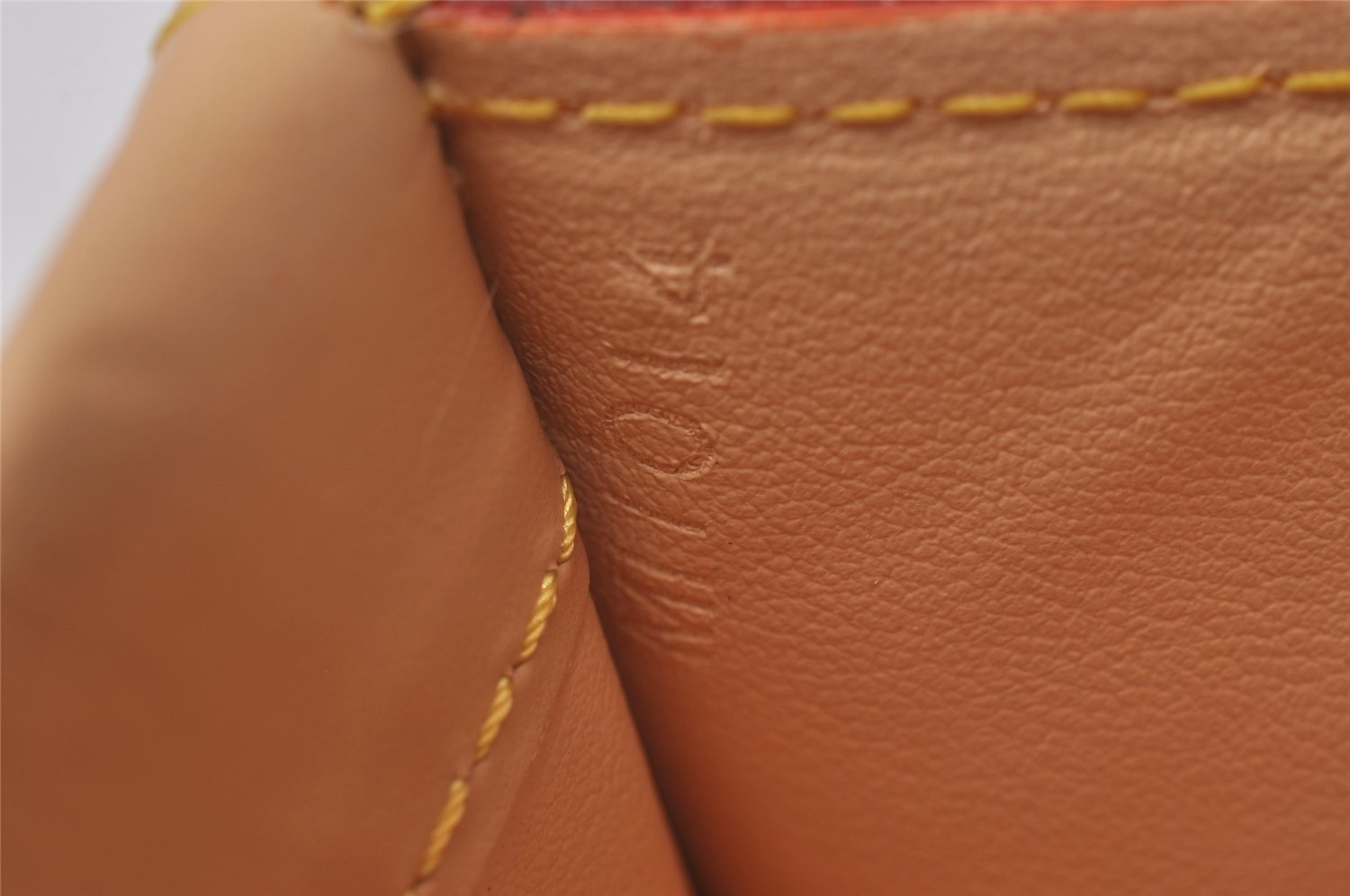 Auth Louis Vuitton Monogram Multicolor Porte Monnaie Plat Coin Purse White 9593I