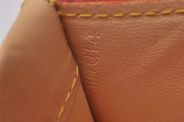 Auth Louis Vuitton Monogram Multicolor Porte Monnaie Plat Coin Purse White 9593I