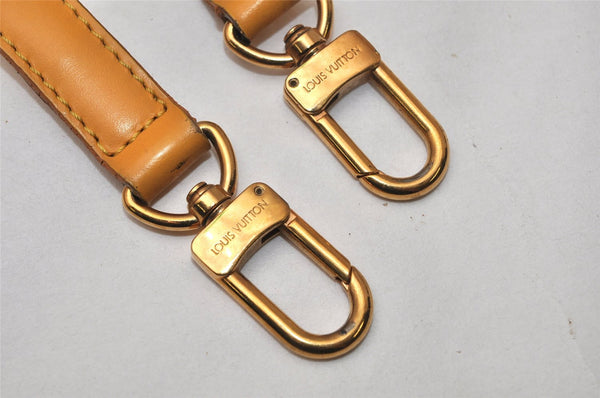 Authentic Louis Vuitton Leather Shoulder Strap Yellow 41.3-47.8" LV 9593J