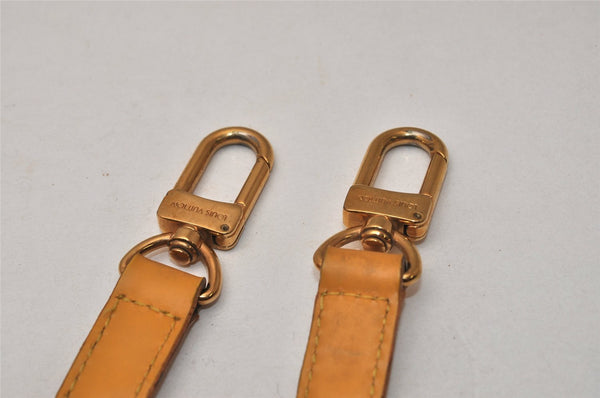 Authentic Louis Vuitton Leather Shoulder Strap Yellow 41.3-47.8" LV 9593J