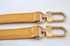 Authentic Louis Vuitton Leather Shoulder Strap Yellow 41.3-47.8" LV 9593J