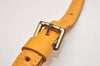 Authentic Louis Vuitton Leather Shoulder Strap Yellow 41.3-47.8" LV 9593J