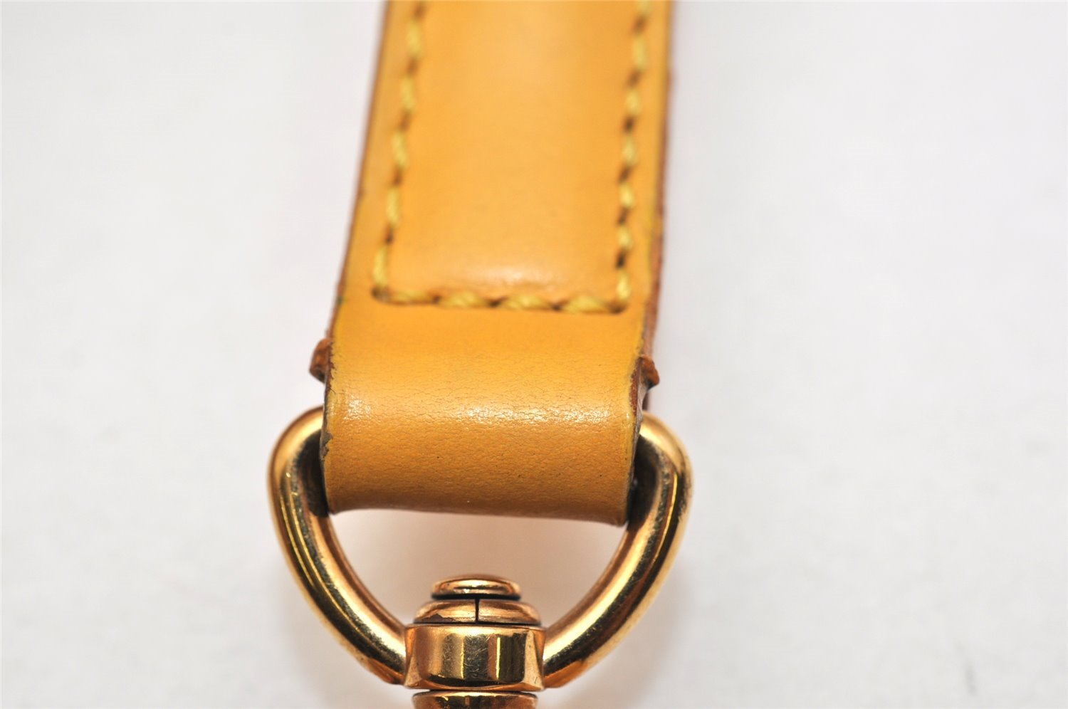 Authentic Louis Vuitton Leather Shoulder Strap Yellow 41.3-47.8