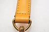 Authentic Louis Vuitton Leather Shoulder Strap Yellow 41.3-47.8" LV 9593J