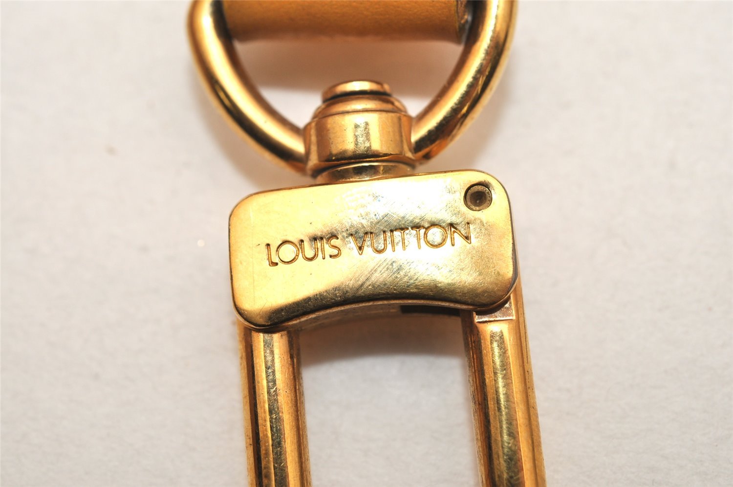 Authentic Louis Vuitton Leather Shoulder Strap Yellow 41.3-47.8