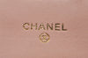 Authentic CHANEL Calf Skin Matelasse Card Case Wallet Purse CC Logo Pink 9595I