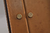 Authentic GUCCI Vintage Micro GG PVC Leather Attache Trunk Case Brown 9595J