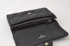 Authentic CHANEL Lamb Skin Matelasse Bifold Wallet Purse Black CC 9596I