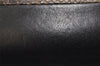 Authentic CELINE Vintage Zip Long Wallet Purse Leather Black Brown Box 9597J