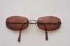 Authentic CHANEL Vintage Sunglasses CoCo Mark Titanium Plastic Brown Box 9599I