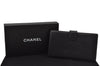 Authentic CHANEL Caviar Skin CC Logo Bifold Long Wallet Purse Black Box 9600I