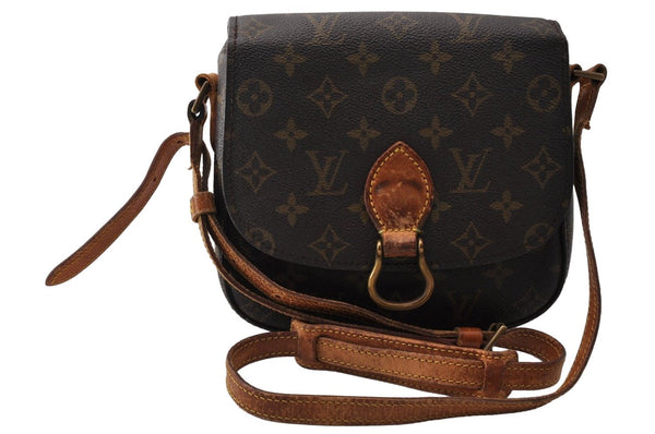 Authentic Louis Vuitton Monogram Saint Cloud MM M51243 Shoulder Cross Bag 9602I