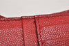 Auth SAINT LAURENT Monogram BOW02 Trifold Wallet Leather 403943 Red Box 9602J