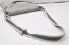 Authentic GUCCI Sherry Line Shoulder Bag GG Canvas Leather 145857 Silver 9603I