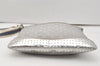 Authentic GUCCI Sherry Line Shoulder Bag GG Canvas Leather 145857 Silver 9603I