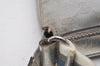 Authentic GUCCI Sherry Line Shoulder Bag GG Canvas Leather 145857 Silver 9603I