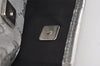 Authentic GUCCI Sherry Line Shoulder Bag GG Canvas Leather 145857 Silver 9603I