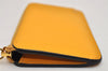 Authentic TOM FORD Vintage Leather Coin Purse Wallet Yellow Box 9603J