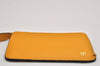 Authentic TOM FORD Vintage Leather Coin Purse Wallet Yellow Box 9603J