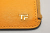 Authentic TOM FORD Vintage Leather Coin Purse Wallet Yellow Box 9603J