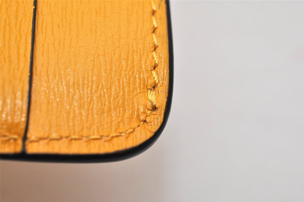 Authentic TOM FORD Vintage Leather Coin Purse Wallet Yellow Box 9603J