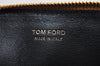 Authentic TOM FORD Vintage Leather Coin Purse Wallet Yellow Box 9603J