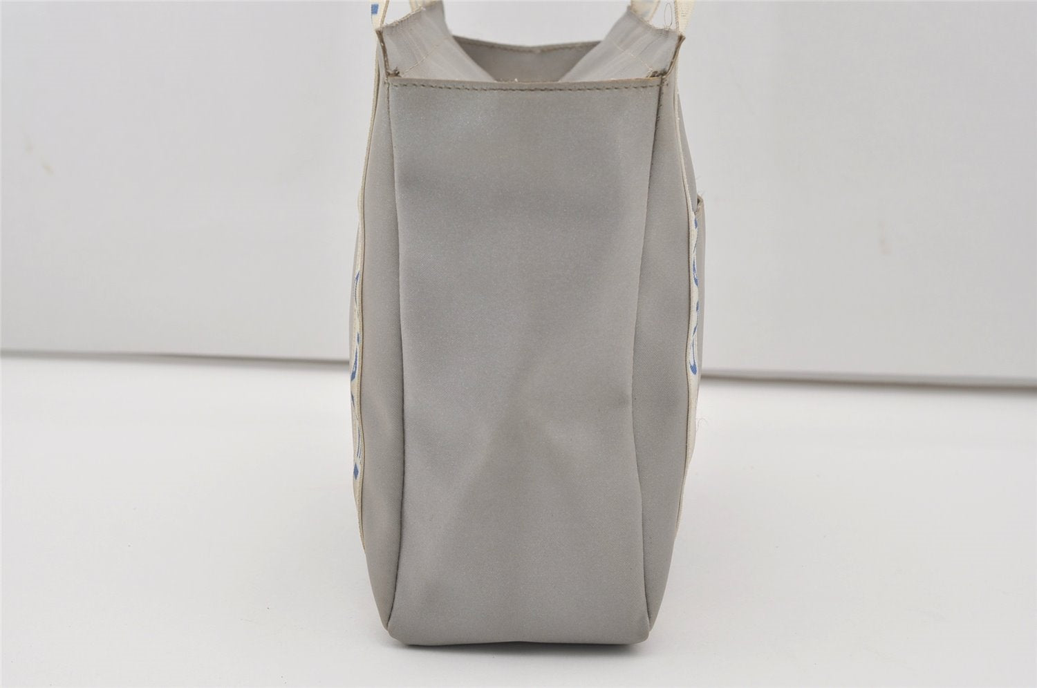 Authentic CHANEL Sports Line CC Logo Shoulder Tote Bag Purse Nylon Gray  9604I