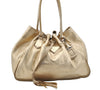 Authentic PRADA Vintage Tassel Leather Nappa Shoulder Tote Bag Gold 9605I